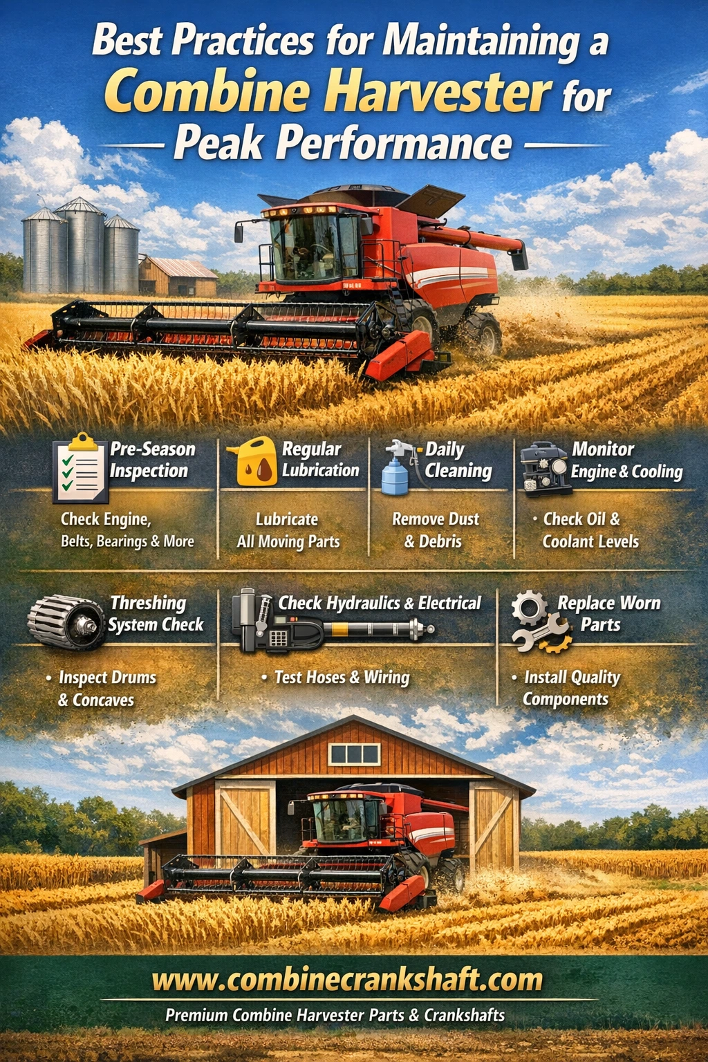 Best Practices for Maintaining a Combine Harvester for Peak Performance