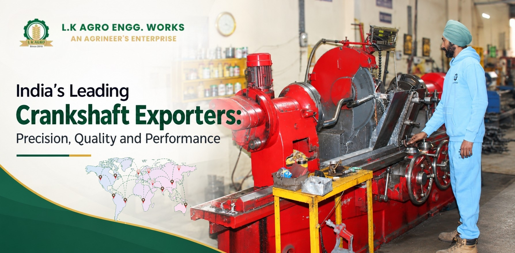 India’s Leading Crankshaft Exporters: Precision, Quality and Performance