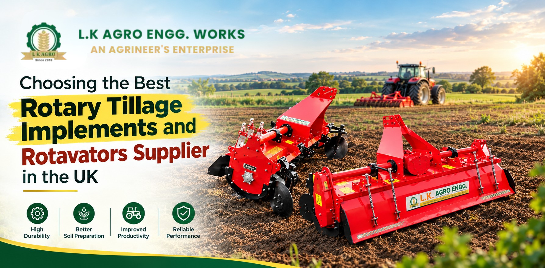 Choosing the Best Rotary Tillage Implements and Rotavators Supplier in the UK